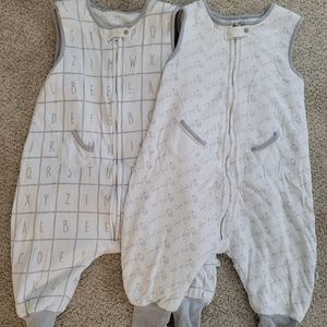 Teal Bee toddler sleep suits (2 pack)